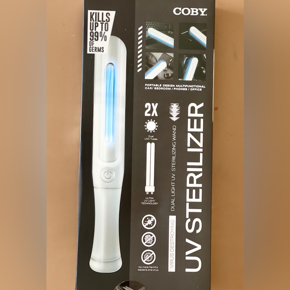✅New “COBY” Dual Light UV Sterilizing Wand. Kills up to 99% of Germs